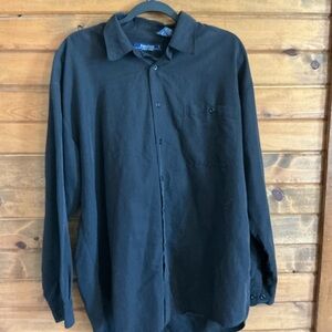 Classic Black Button-Down Shirt for Men